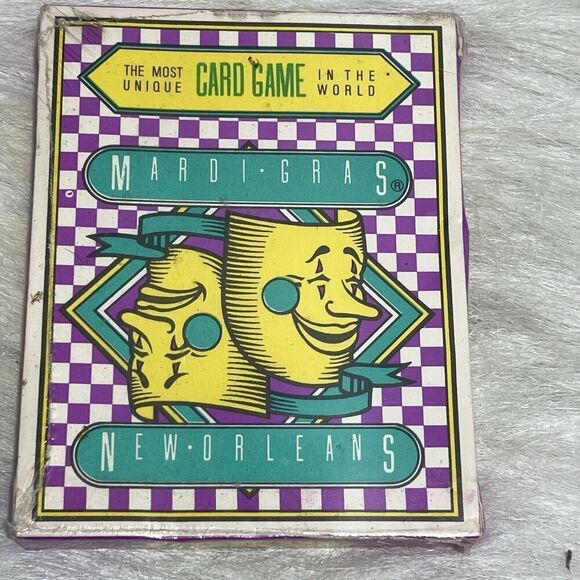 Vintage Mardis Gras The Most Unique card Game In The World 1982 World’s Fair - Picture 2 of 8